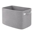 thumbnail image 1 of CHERISHGARD 5.7 Gallon Storage Basket for Shelves, 14.7x 8.8x9.8 Inch，Laundry Basket for Closet,Woven Nursery Cotton Rope Baskets for Storage, 1 of 7
