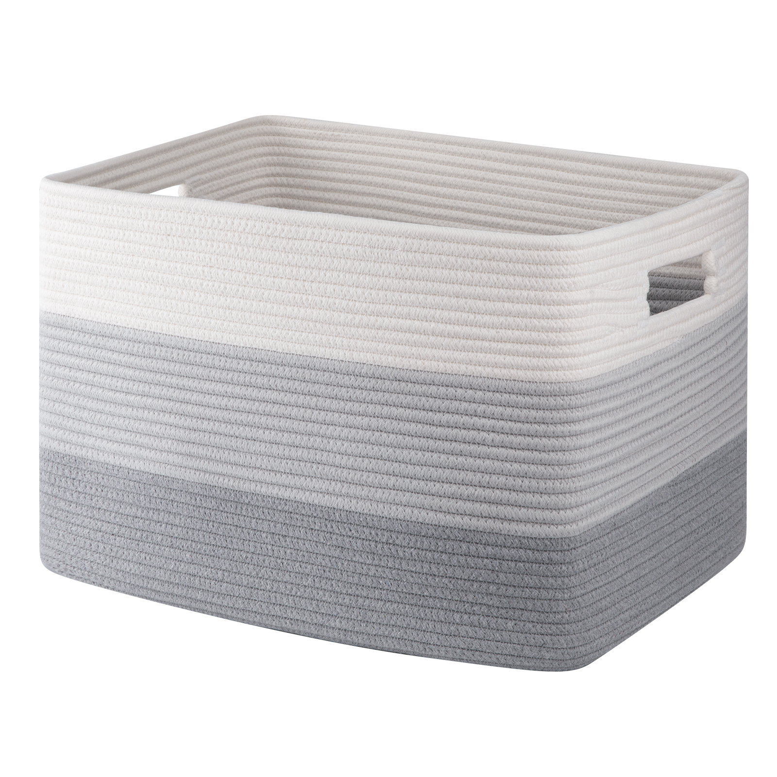 XXL Cotton Rope Basket (22"x14"), OffWhite, 100 Cotton, Extra Large