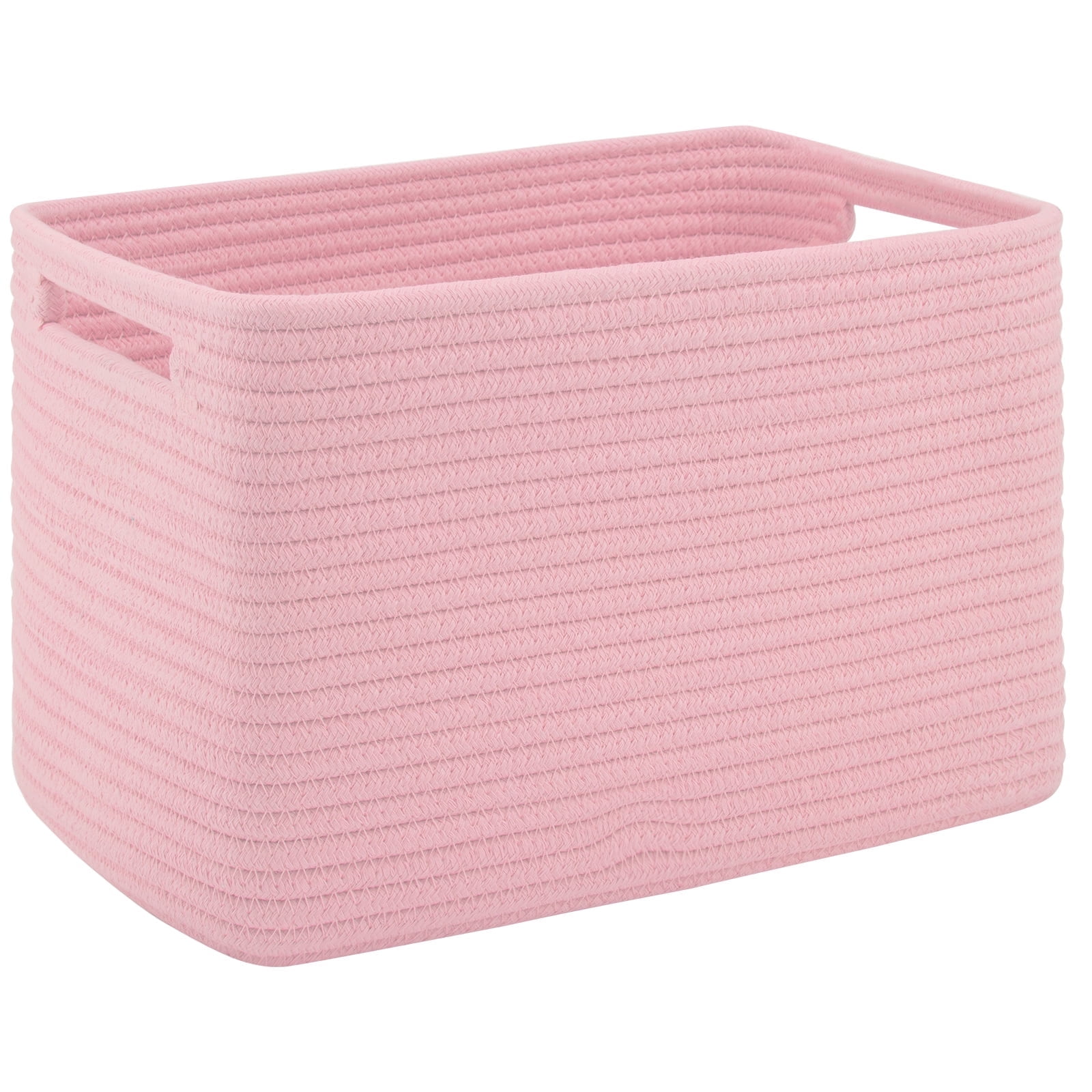 Simplify Medium Woven Strap Shelf Storage Basket Tote in