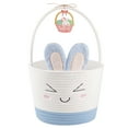thumbnail image 1 of CHERISHGARD Easter Cute Bunny Baskets for Kids Egg Hunt，Basktes with Bunny Ears，Small Woven Rope Baskets for Organizing, 8L, 1 of 6