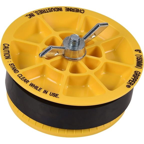 Cherne Pipe Plug,Wing Nut,3.75"H,6"Pipe 270261