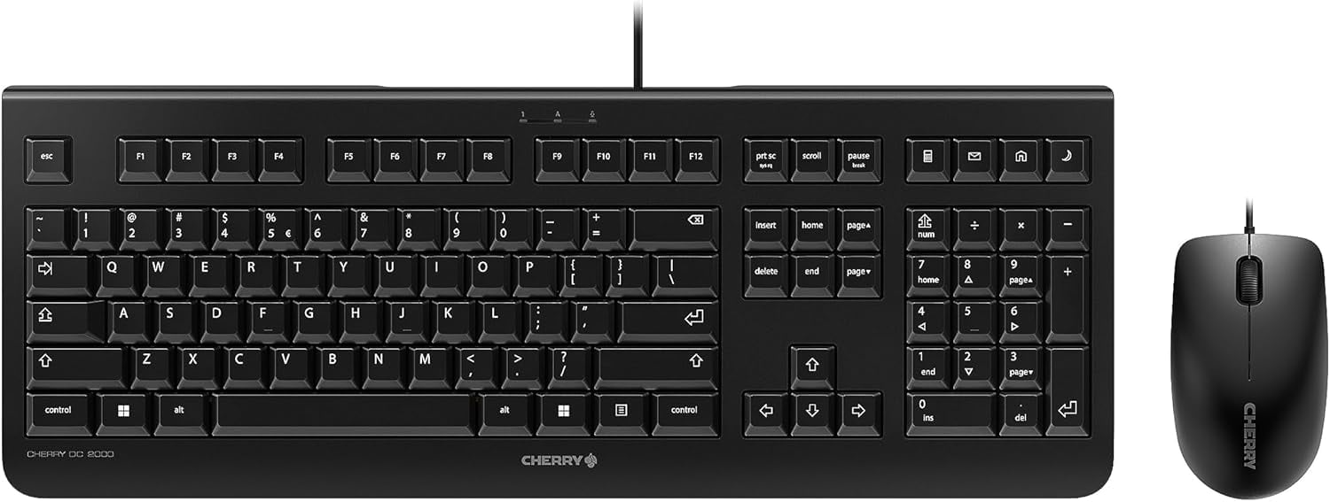 CHERRY DC 2000 Keyboard and Mouse Combo 4 Additional Keys US
