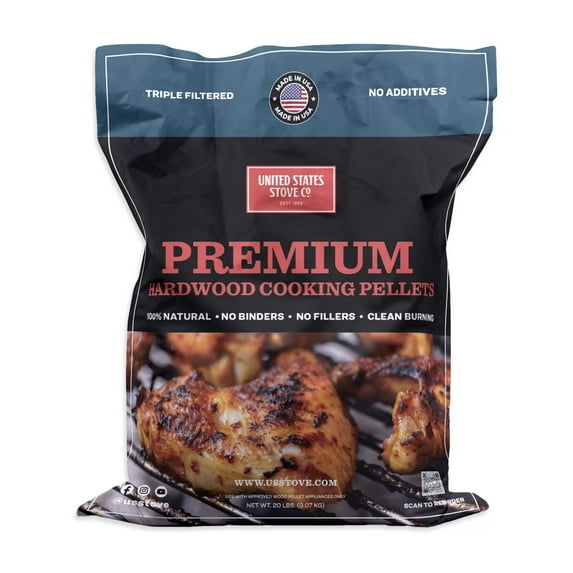 HICKORY FLAVOR COOKING PELLETS, 20 LB. BAG