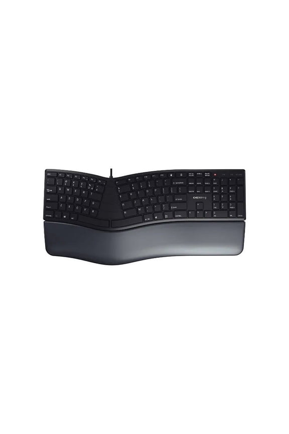 ERGO KC 4500 Keyboard - Full Size - Black - Padded Nonremoveable Palm Rest