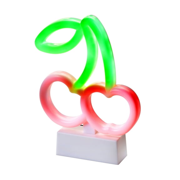 Lockermate by Bostitch Neon Cherry Locker Light Sign, Yellow, Novelty Home Decor Style