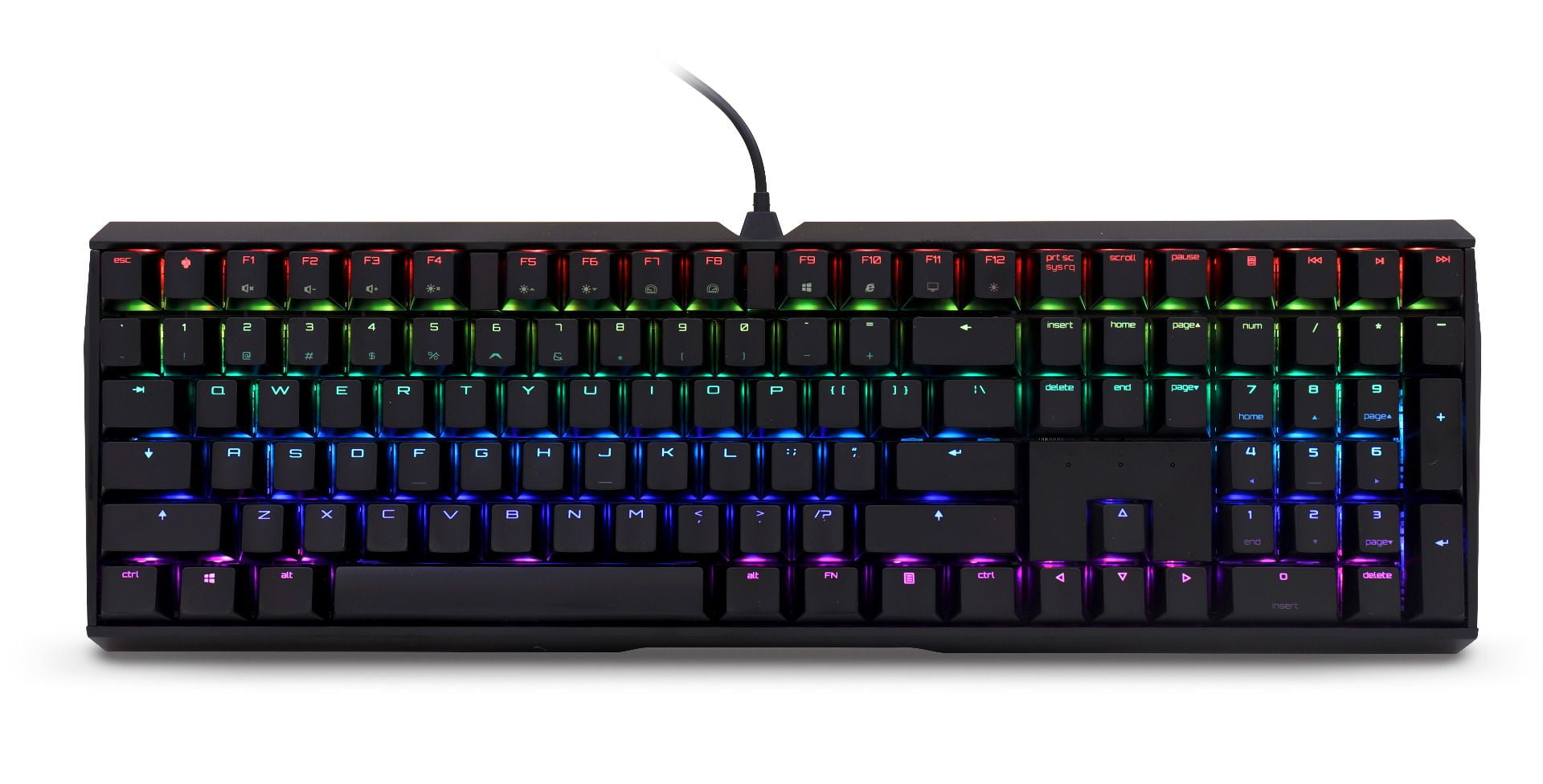 CHERRY MX Board 3.0 S Wired Mechanical Keyboard Aluminum Housing MX Red Silent Switches for Gaming and Office