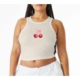 thumbnail image 1 of CHERRY Micro Rib Baby Crop TANK, 1 of 6