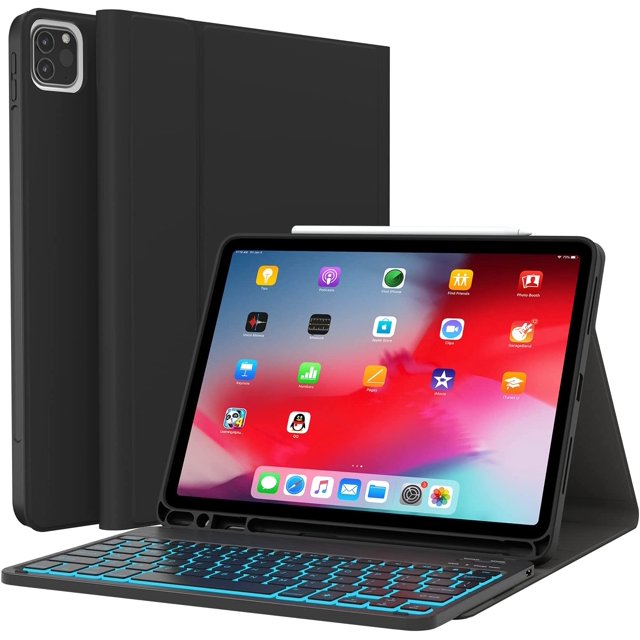 CHESONA Case with Keyboard Pro 11, Detachable Backlit Wireless Keyboard