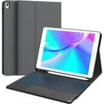 thumbnail image 1 of CHESONA Keyboard Case Compatible with iPad 10.2" 9th 8th 7th Generation, 7-Color Backlit, Smart Touchpad, 2 Bluetooth Channels, Grey, 1 of 6