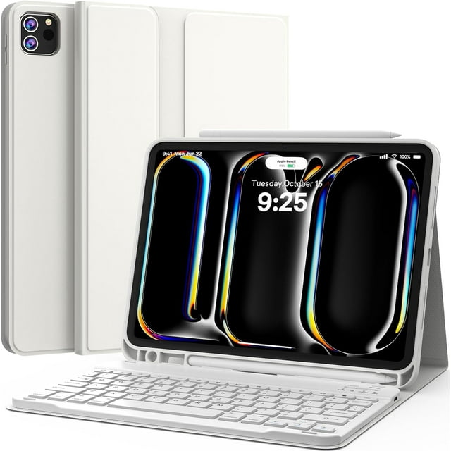 CHESONA for iPad Pro 11 Inch (M4) 2024 Case with Keyboard,