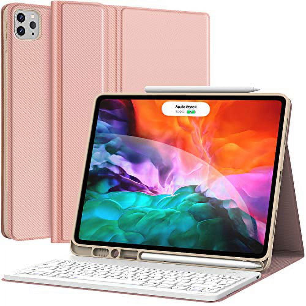 CHESONA iPad Pro 12.9 inch 2021 Case with Keyboard, Keyboard 