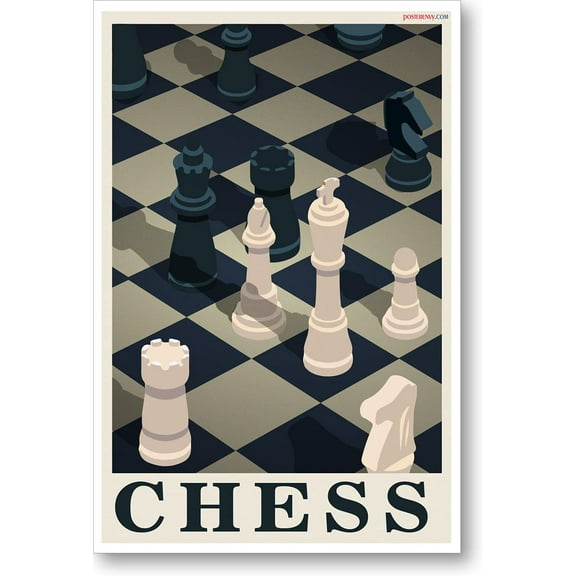 CHESS Isometric Design - NEW Art Chess Games POSTER
