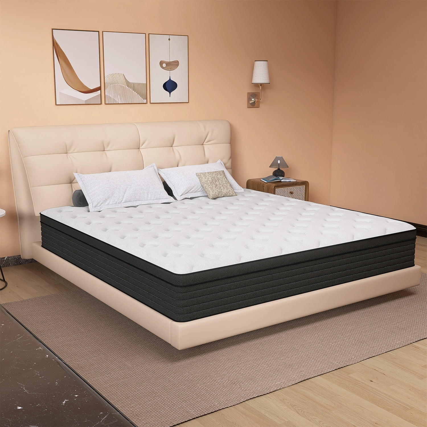 12-Inch Twin Euro Top Innerspring Mattress with Memory Foam