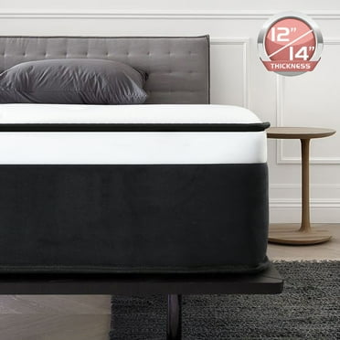 lemontalking 14" Gel Memory Foam Spring Hybrid Mattress in a Box,Full Mattress