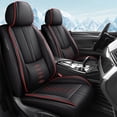 thumbnail image 1 of for CHEVROLET MALIBU 2007 Car Seat Cover, Black and Red Edges Car Seat Covers, Premium Leather Front two seats With Lumbar Support Non-slip, Upgrade the Car's Interior, 1 of 7