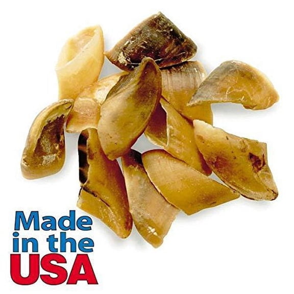 CHEW HOOVES Bulk Packs for Dogs USA Made Natural Healthy Dental Dog Hoof Treats(25 Hooves Natural)