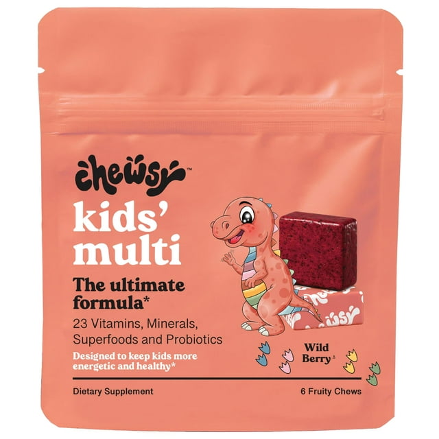 CHEWSY Kids' Multivitamin + Probiotics + Superfoods Chews, Immune