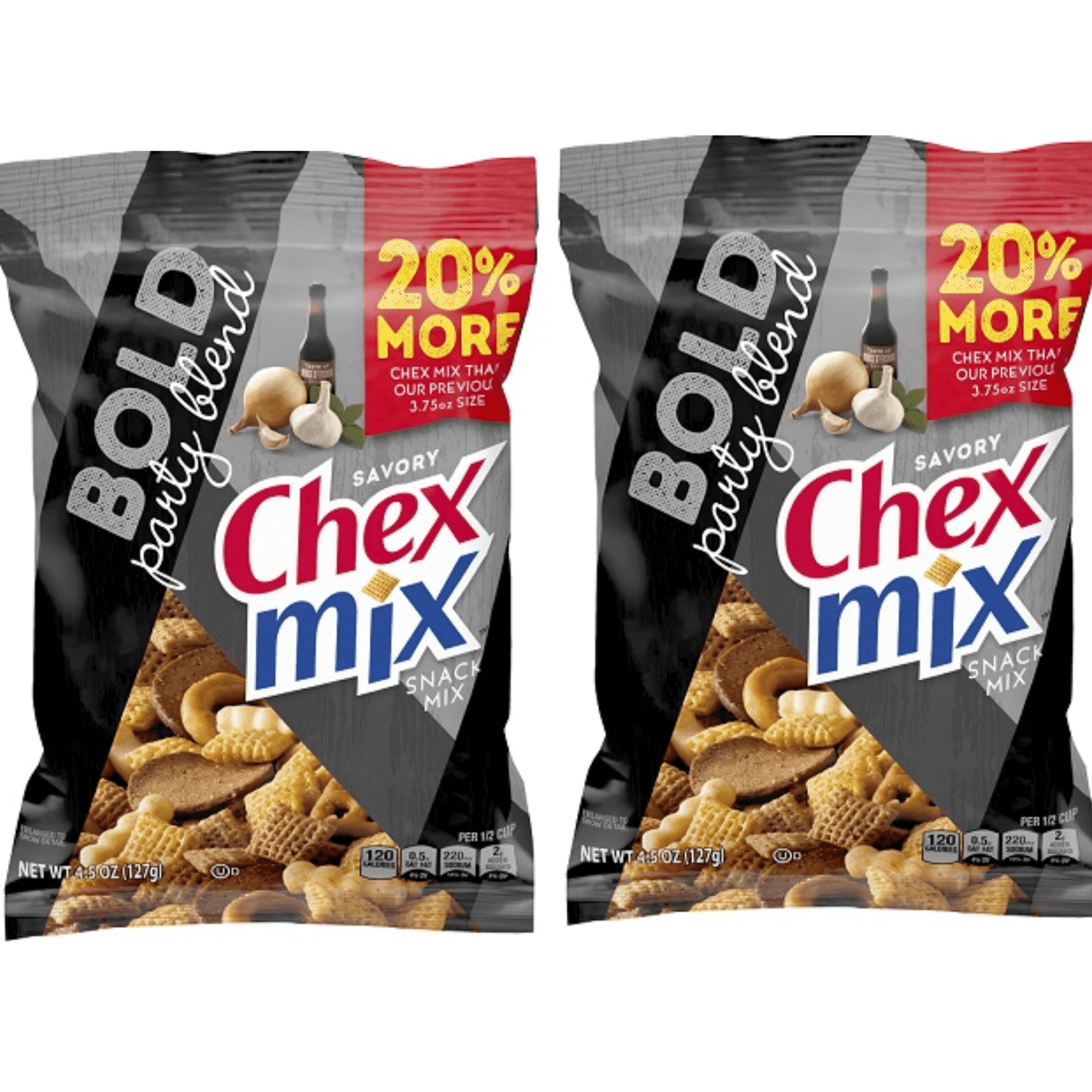 CHEX MIX BOLD PARTY BLEND On the Go Snack Mix, 4.25 Oz. (BOX OF 2)