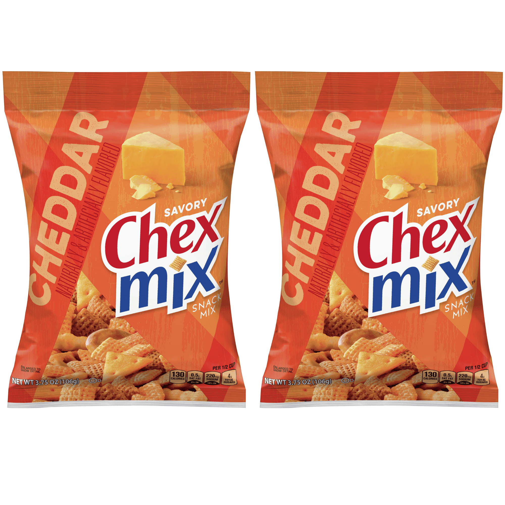 CHEX MIX CHEDDAR On the Go Snack Mix, 4.25 Oz. (BOX OF 2)