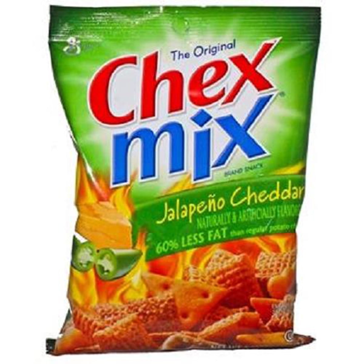 Chex Mix Jalapeno Cheddar Cheese Snack, 3.75 oz Each (8 Pack