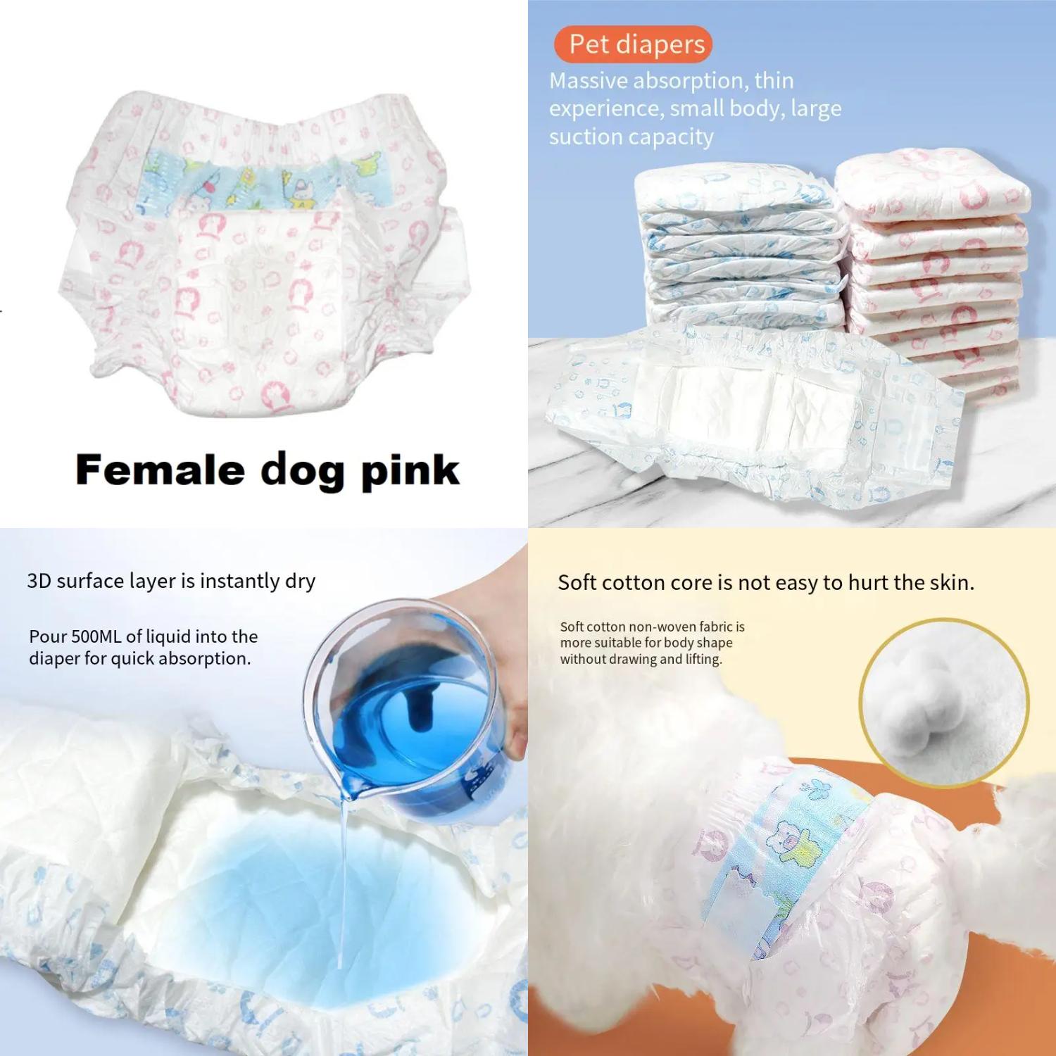 CHEXDZI Pet Diapers Cool Dogs Dog Menstrual Pads Soft And SkinFriendly