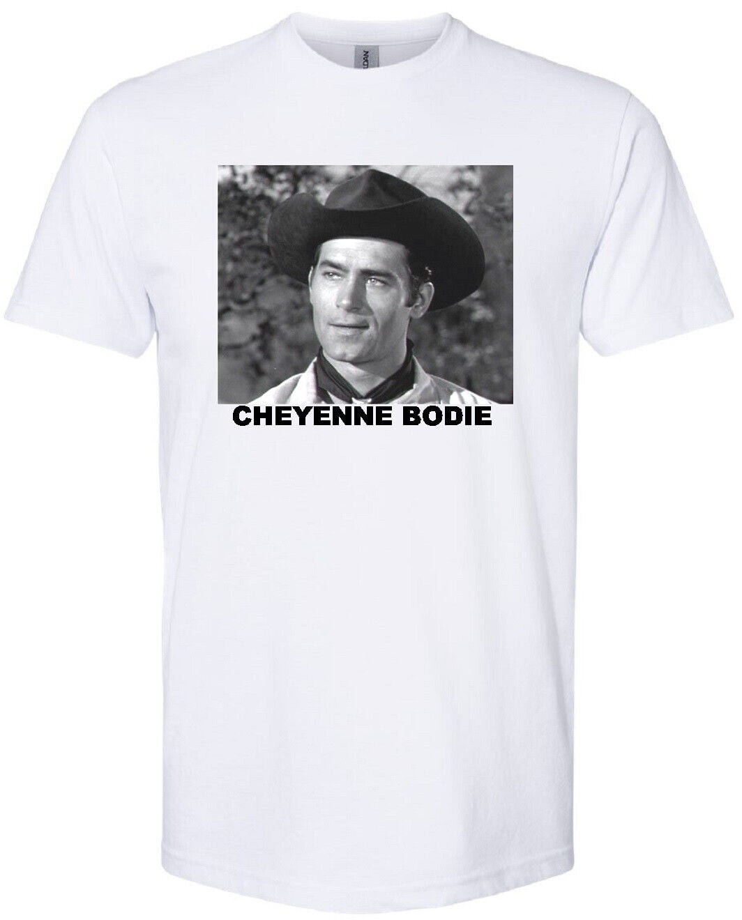 CHEYENNE BODIE CLINT WALKER CLASSIC TV WESTERN COWBOY CIVIL WAR WHITE T ...