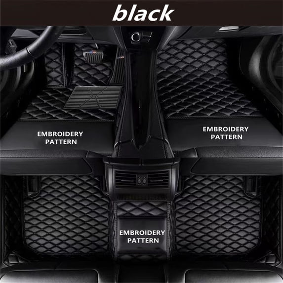 CHEYIXUAN Custom For Jeep Wrangler 2011-2025 Year Car Floor Mats Front&Rear Liner Leather Waterproof Mat