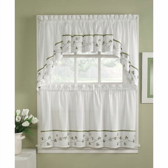 CHF Clover 58'' Compwin Kitchen Curtains
