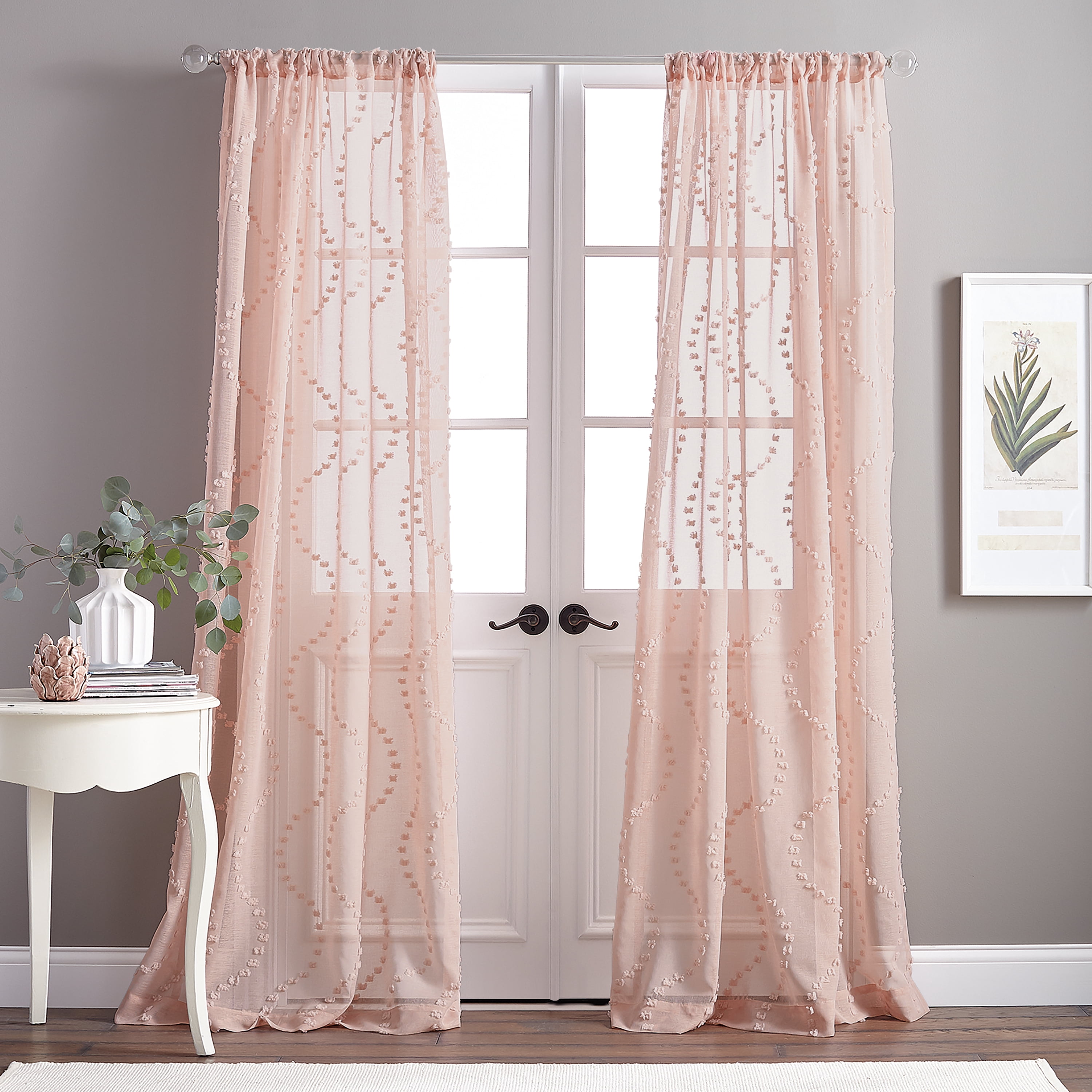 CHF DIXON WAVE 63" POLETOP PANEL BLUSH