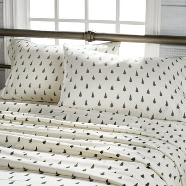 CHF Industries G.H. Bass & Co. Spruce Trees Cotton Flannel Sheet Set King