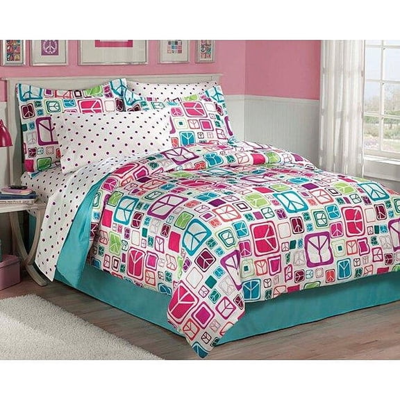 CHF Industries Peace Out Twin 5-piece Bed in a Bag with Sheet Set