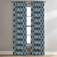 thumbnail image 1 of CHF Morocco Poletop Curtain Geometric, 50"x63", Navy, Adult, 1 of 2