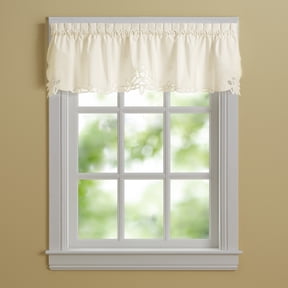 CHF Battenburg 14"L x 60"W, Valance Curtain, Ecru, 100% Cotton, Indoor, Adult