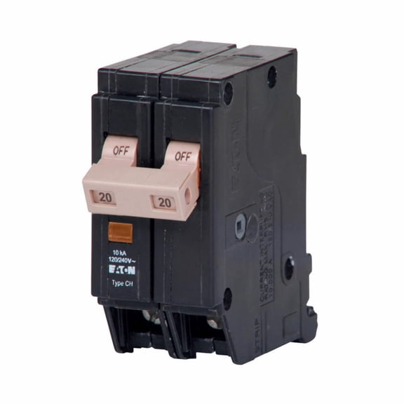 unknown Eaton Cutler Hammer Plug-In Circuit Breaker CHF215ST - 240V 15A 2 Pole 10kA Heavy-Duty Construction, Professional Use