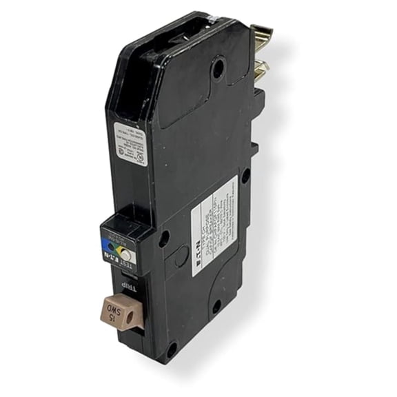 CHFAFGF115PN Dual Purpose Arc Fault/Ground Fault Circuit Interrupter, Single Pole, 15 A, 10 kAIC Interrupt Rating, 120/240 VAC, 1 ph, Plug-On Neutral Connection