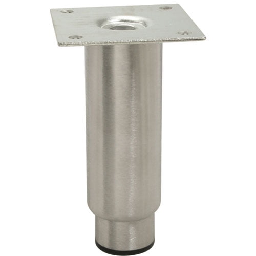 Mavrik 3 1/2 in x 3 1/2 in Stainless Steel Plate Mount Leg w/ 6 in Leg