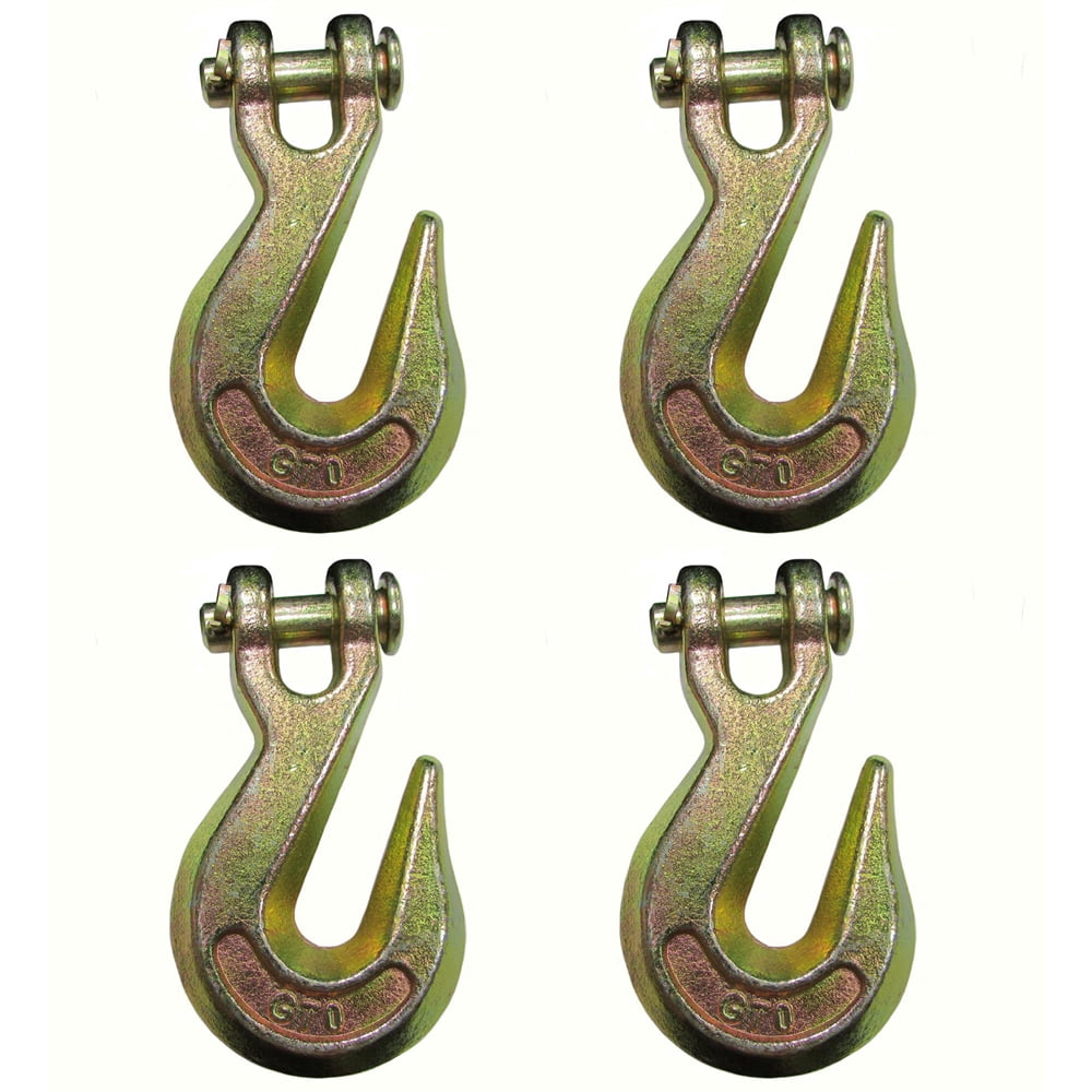 Yeesport Clevis Grab Hooks 3/8 Inch - 10 Pack Heavy Duty Tow Hooks 7500
