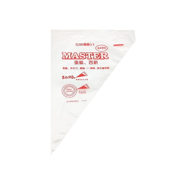 CHGBMOK 100PCS Disposable Piping Bag Icing Fondant Cake Cream Decorating Tip Tool On Clearance