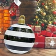 thumbnail image 1 of Qwtwty 23.6 Inch Giant PVC Inflatable Christmas Decorated Ball Ornaments Outdoor Large Xmas Blow Ball Decorations for Holiday Yard Lawn Porch Decor (Black), 1 of 6