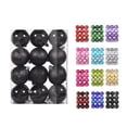 thumbnail image 1 of CHGBMOK 24Pcs Christmas Balls Ornaments for Xmas Christmas Tree - Shatterproof Christmas Tree Decorations Hanging Ball for Holiday Wedding Party Decoration (Black, 1.57"-4Cm), 1 of 6