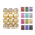 thumbnail image 1 of CHGBMOK 24Pcs Christmas Balls Ornaments for Xmas Tree Shatterproof Christmas Tree Decorations Hanging Ball Gold 6cm/2.36in x 24 Pack, 1 of 9
