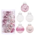 thumbnail image 1 of CHGBMOK 25pcs Christmas Balls Christmas Tree Ornaments Ball Hanging Tree Pendants Baubles Home Party Decor 60MM/2.36" Pink, 1 of 7
