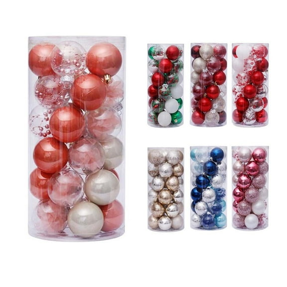 CHGBMOK 30 Pcs Christmas Ball Baubles Party Christmas Tree Decorations Hanging Ornaments Decor (Bronze 6cm/2.36")