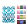 thumbnail image 1 of CHGBMOK 30mm/1.18" Light Blue Christmas Balls 24pcs Christmas Tree Ornaments Set for Xmas Tree Pendants Holiday Party Decorations, 1 of 6
