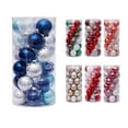 thumbnail image 1 of CHGBMOK 30pcs Christmas Balls 6cm for Xmas Tree Blue Christmas Balls Plastic Ornaments Decorations Home Pendants, 1 of 5