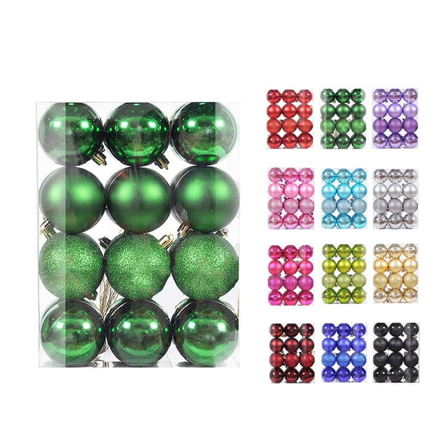 CHGBMOK Christmas Ball Ornaments 24Pcs Festive Tree Balls for Xmas
