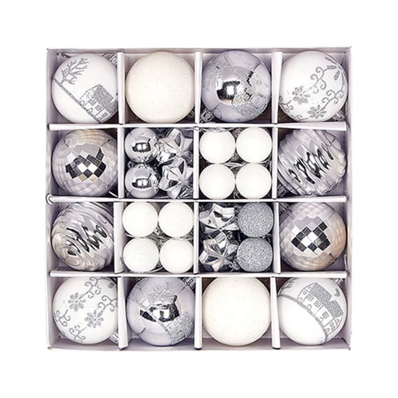 CHGBMOK Christmas Decorations 44Pcs Colorful Christmas Hanging Balls - Christmas Proof Ball Ornaments for Party Christmas Tree Supplies