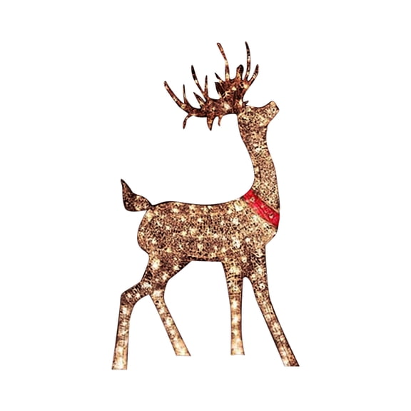 CHGBMOK Christmas Glittering With Strip Lights For Outdoor Patio Decoration Artificial Pre-lit Christmas Decorative Animal LED Lights Christmas Decorations on Clearance