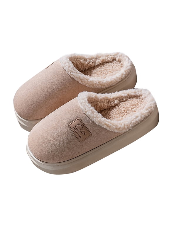 Unisex Mens Womens Cozy Memory Foam Scuff Slippers Casual Slip On Warm House Shoes Indoor/Outdoor Sandal Slippers With Arch Support Rubber Sole