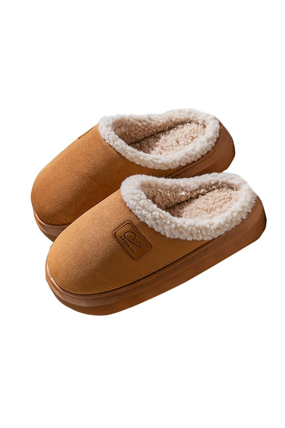 Unisex Mens Womens Cozy Memory Foam Scuff Slippers Casual Slip On Warm House Shoes Indoor/Outdoor Sandal Slippers With Arch Support Rubber Sole